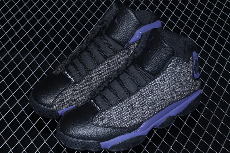 All categories Air Jordan Jordan series basketball shoes Air Jordan 13 G version Air Jordan AJ13 Retro AJ13 Joe 13 black and purple DJ5982-015